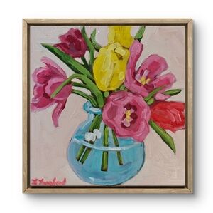 Floral Painting On Canvas